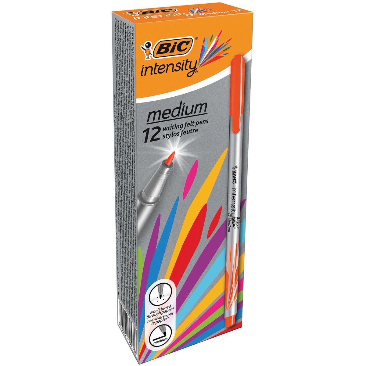 Bic - feutre fin Intensité, moyen, orange