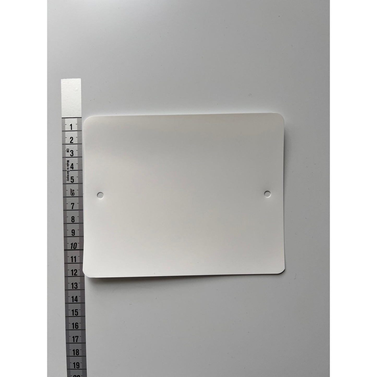 Klika - PVC labels 120x150 mm 2 gaten wit