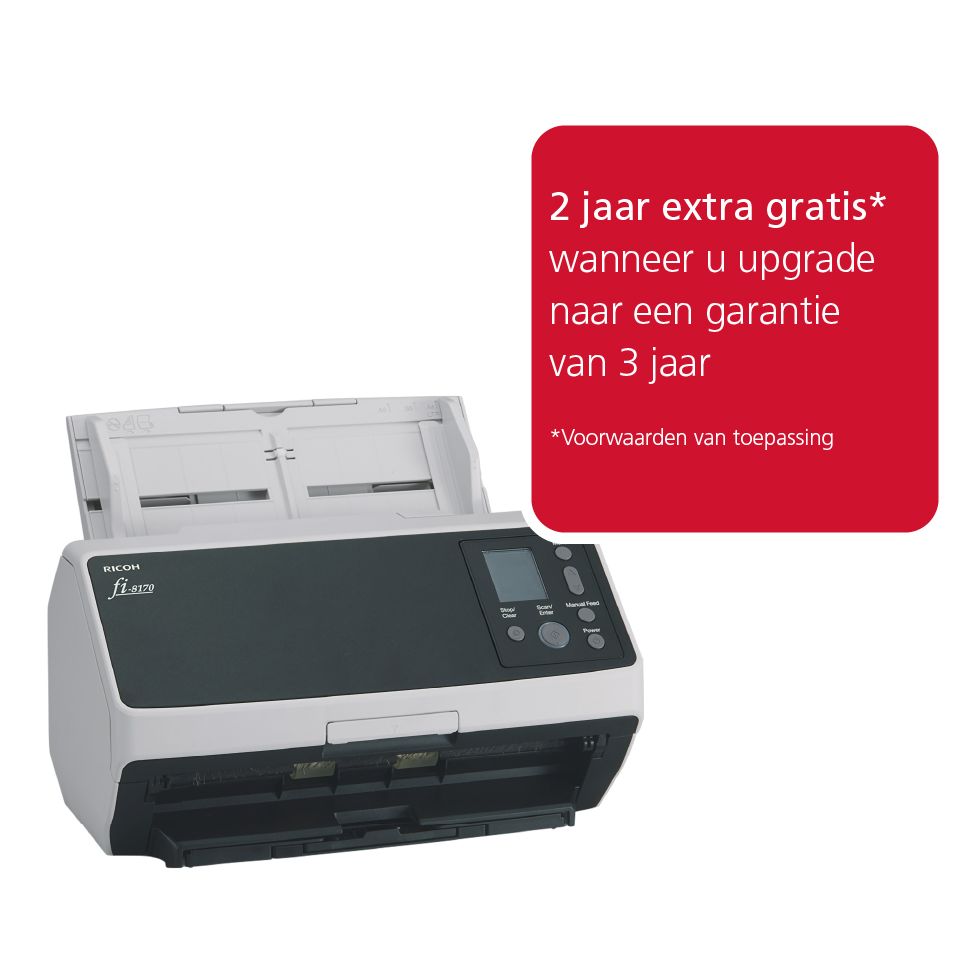 Ricoh - fi-8170 ADF-/handmatige invoer scanner 600 x 600 DPI A4 Zwart, Grijs