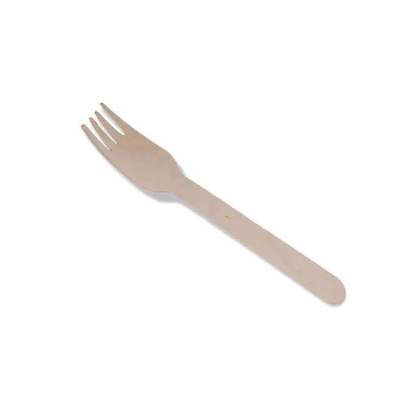Depa - Fourchette | bois | 160 mm | naturel | sachet de 200 pièces