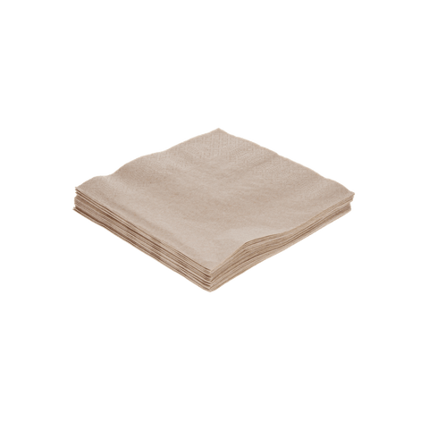 Klika - Servet 2 laags 1/4 vouw 33x33cm papier kraft BIO