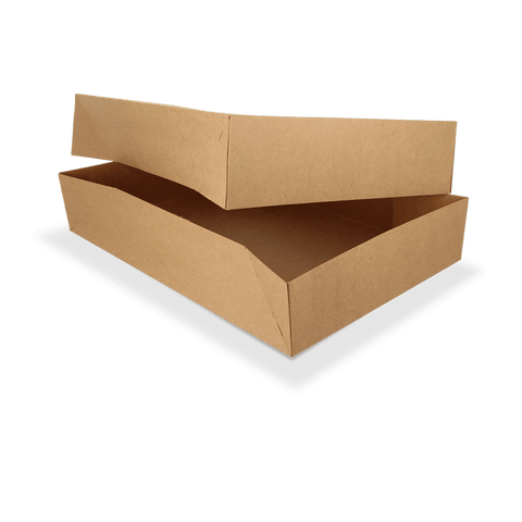 Klika - Cateringdozen kraft middel met venster 46x32x8cm