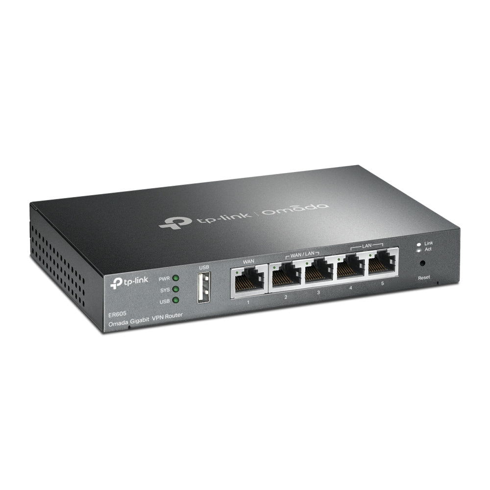 TP-Link - Omada ER605 bedrade router Gigabit Ethernet Zwart