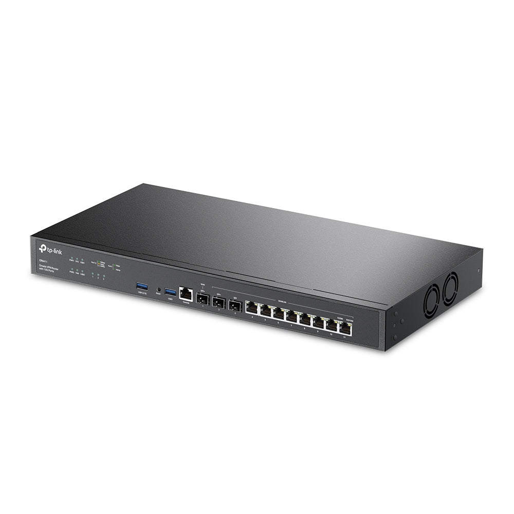 TP-Link - Omada ER8411 bedrade router Gigabit Ethernet Zwart