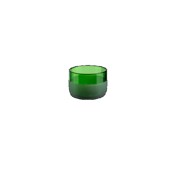 Verre Iwas vert dépoli, 12cl, 7,4 x 5,1cm, boîte de 4 pièces