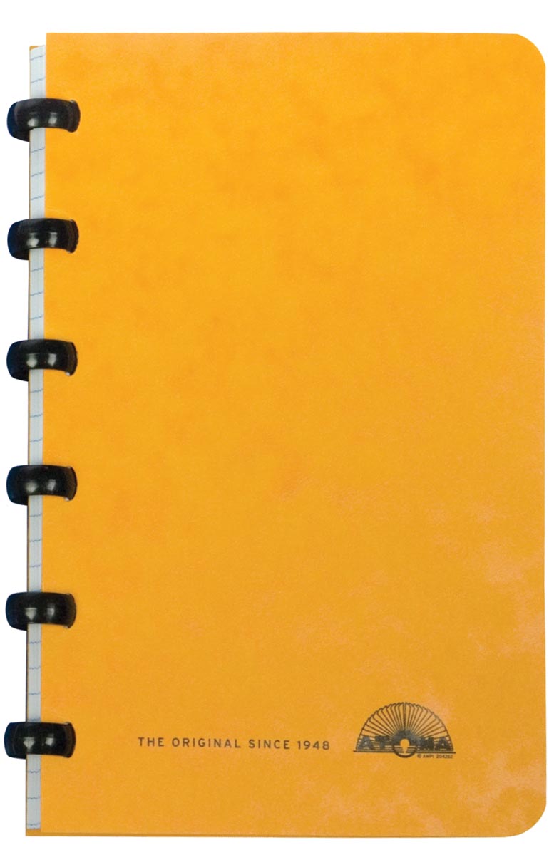 Atoma - Carnet Classique, pi 9,5 x 14 cm, 120 pages, couverture cartonnée, couleurs assorties