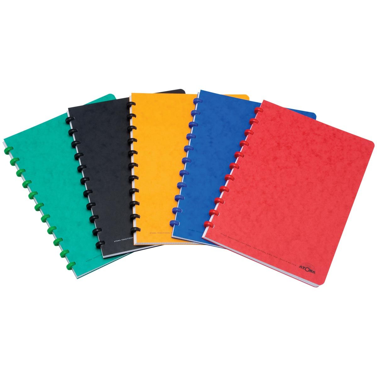 Atoma - Classic schrift, ft A4, 144 bladzijden, gelijnd, geassorteerde kleuren