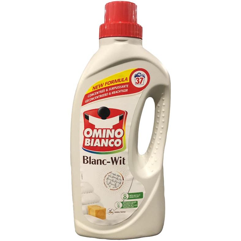 Omino Bianco - Wit wasmiddel, 37 doseringen, fles van 1,48 l