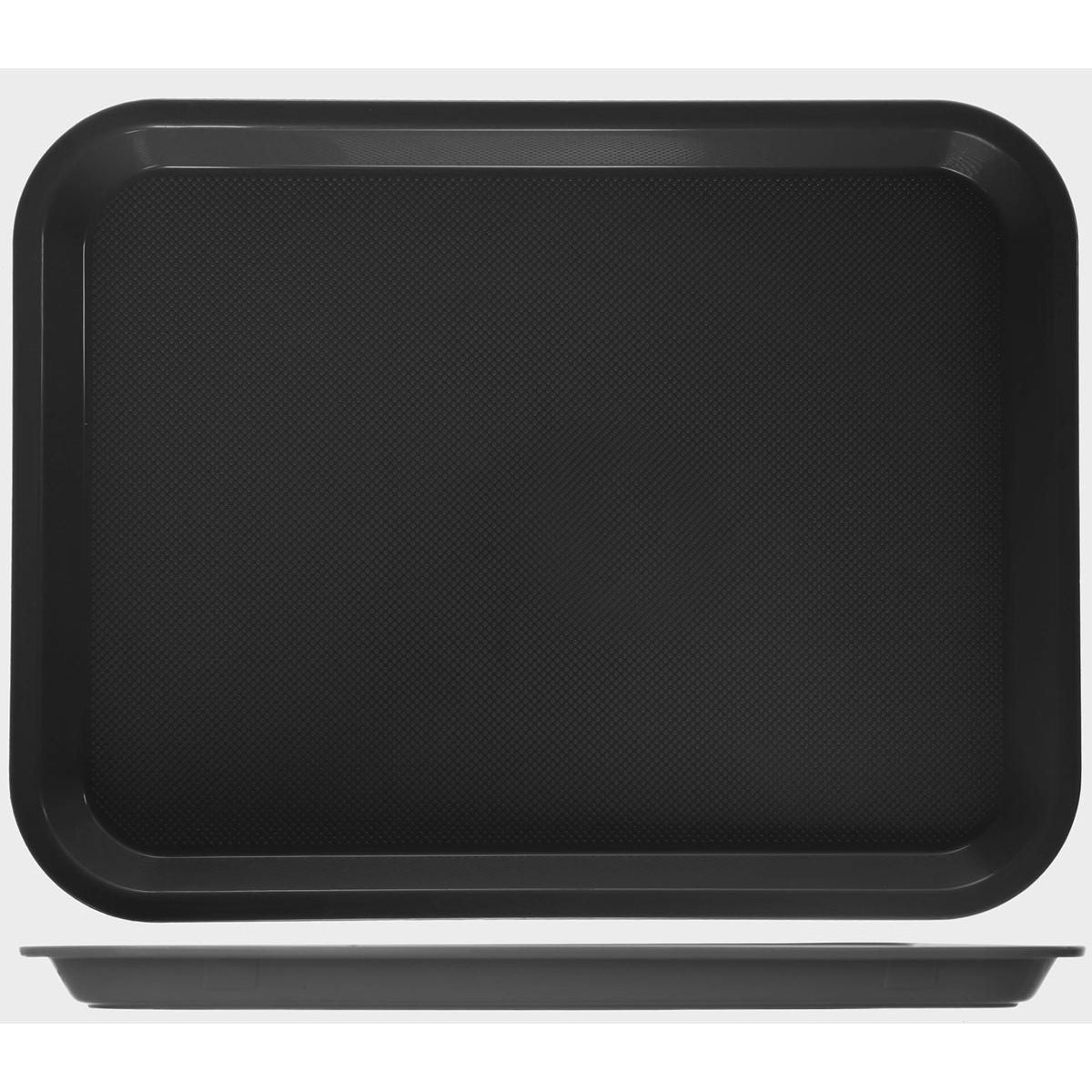 Araven - dienblad, ft 35 x 27 x 2 cm, anti slip, zwart
