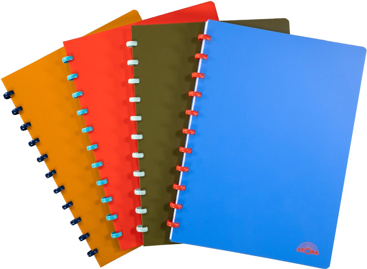 Atoma - Carnet Nature, format A4, 144 pages, ligné, couleurs assorties