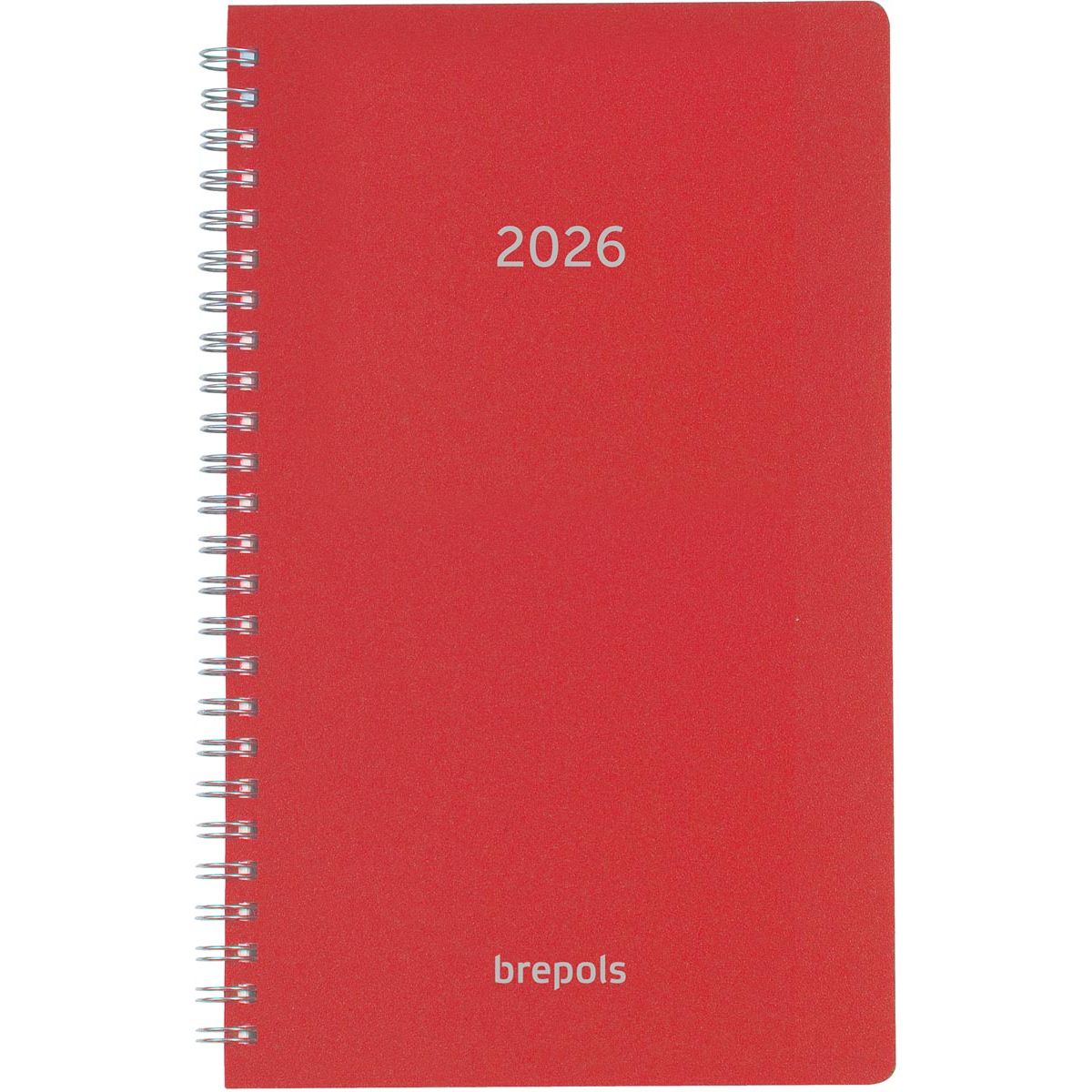 Brepols - agenda Breform Polyprop 6 langues, rouge, 2026