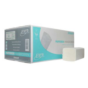 Cleaninq - ALTERNATIVE Handtuch V-Faltung 24x21cm WEISS weich 3200 Stück