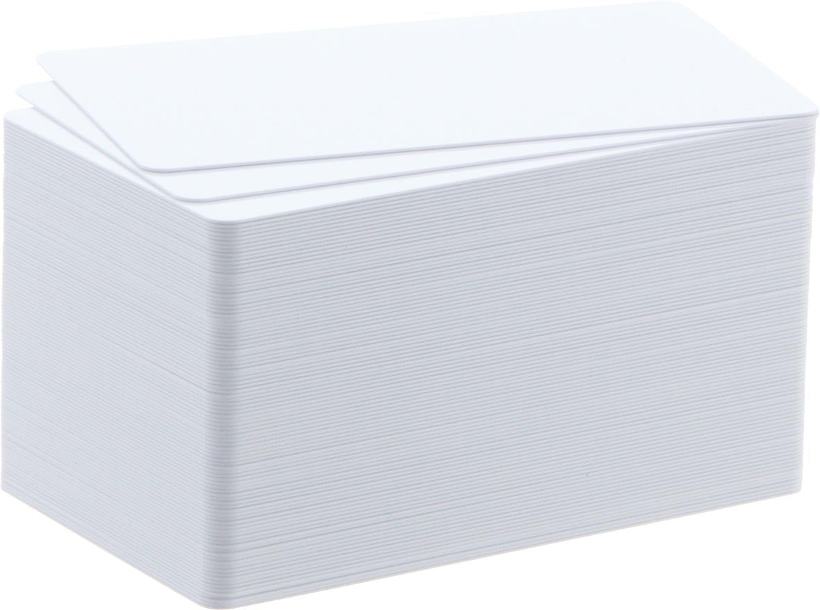 Badgy - 100 cartes papier vierges, 0,76 mm, pour 100 ou 200