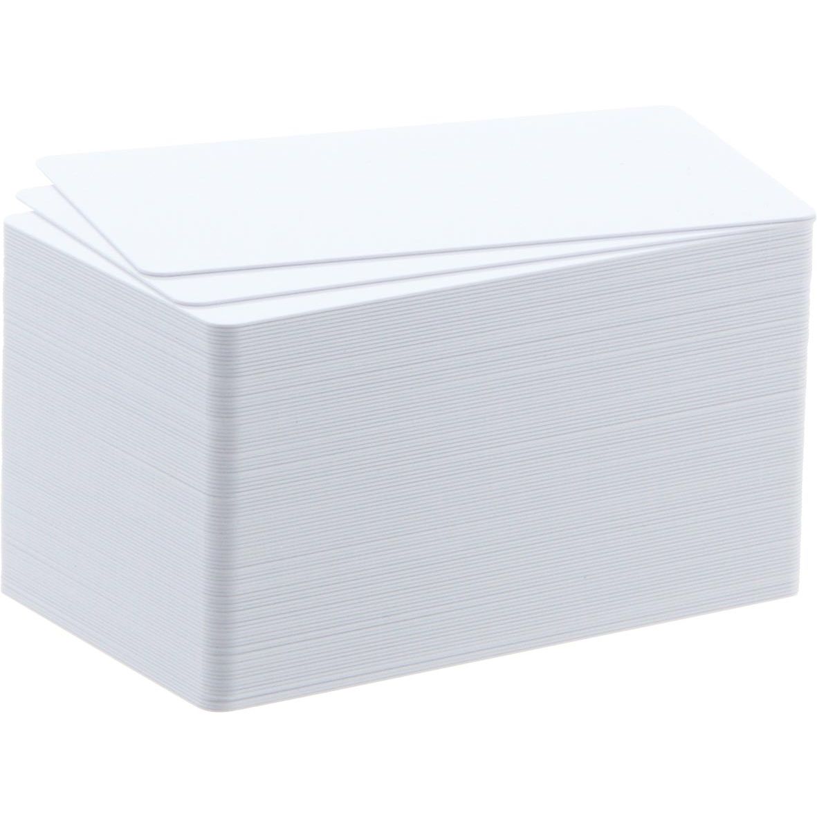 Badgy - 100 cartes papier vierges, 0,76 mm, pour 100 ou 200