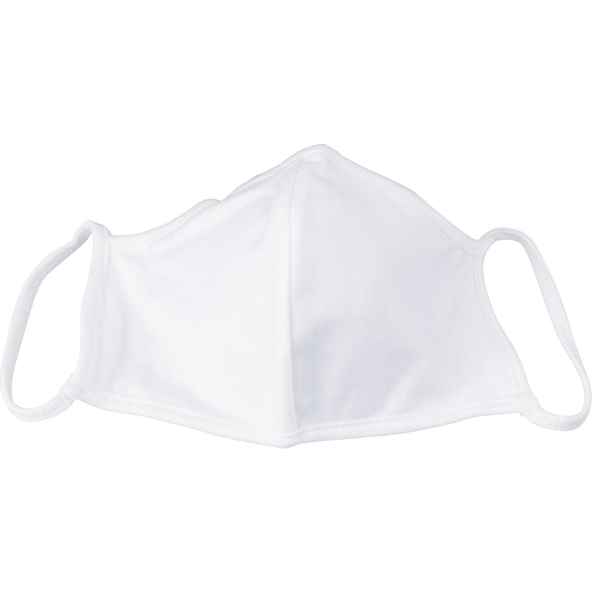 Klika - Masque buccal lavable, blanc uni, taille : enfants, pack de 5 pièces