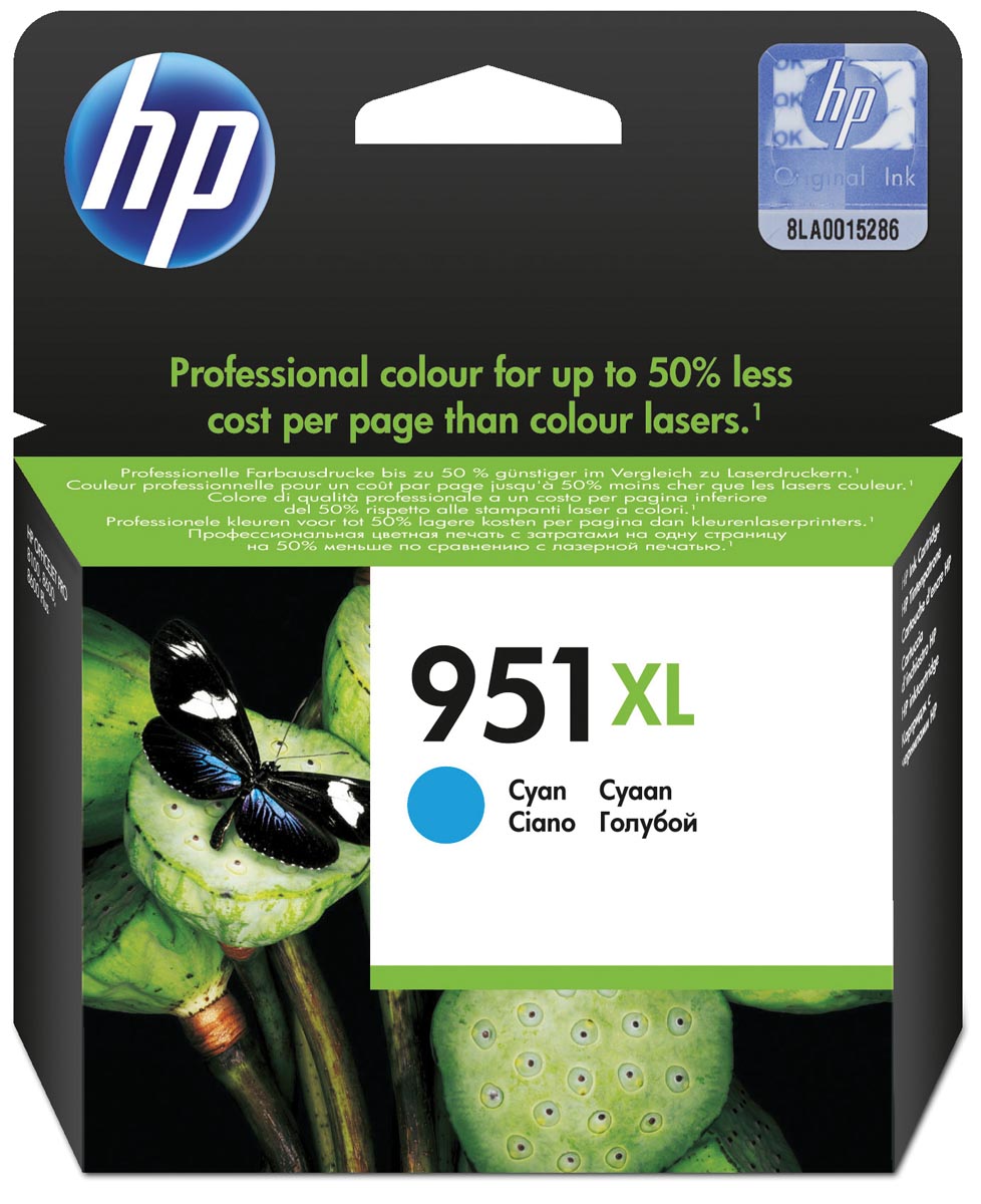 HP - Tintenpatrone cn046ae 951xl blau