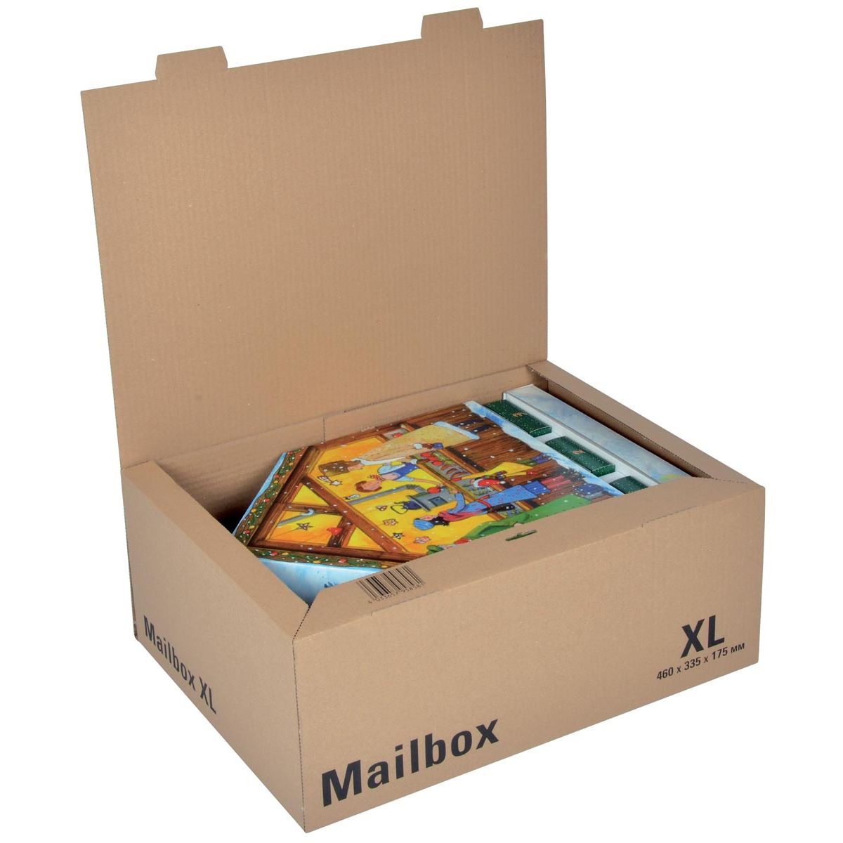 Colompac - Colompac boîte d'expédition extra large, pi 46 x 33,5 x 17,5 cm, marron
