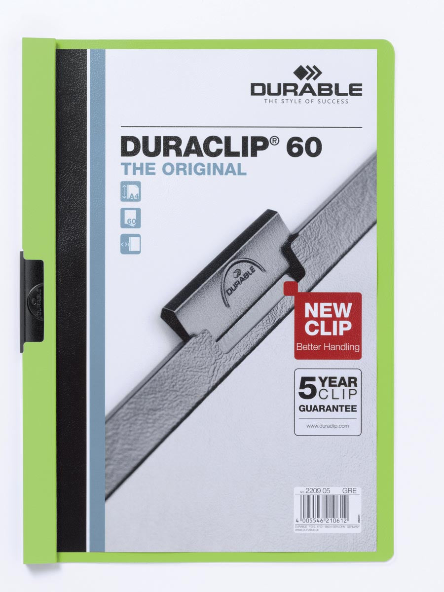Durable - Klemmap Duraclip Original 60 groen