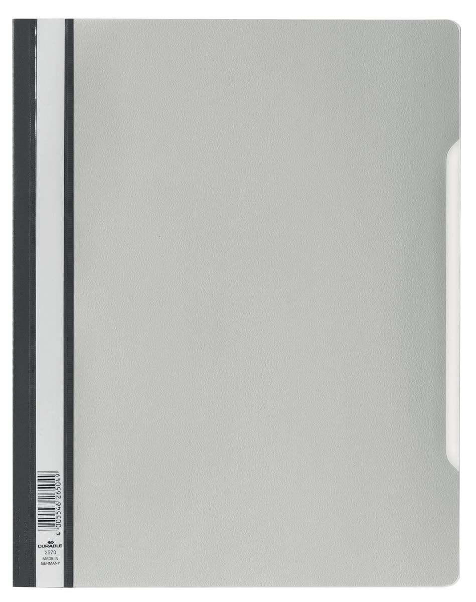 Durable - Attache rapide A4 PVC gris