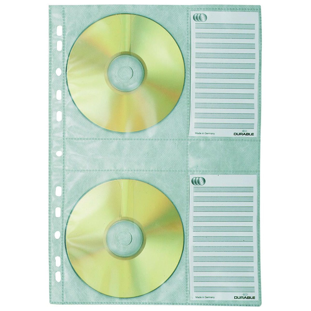 Durable - pochette de reliure à anneaux pour CD/DVD