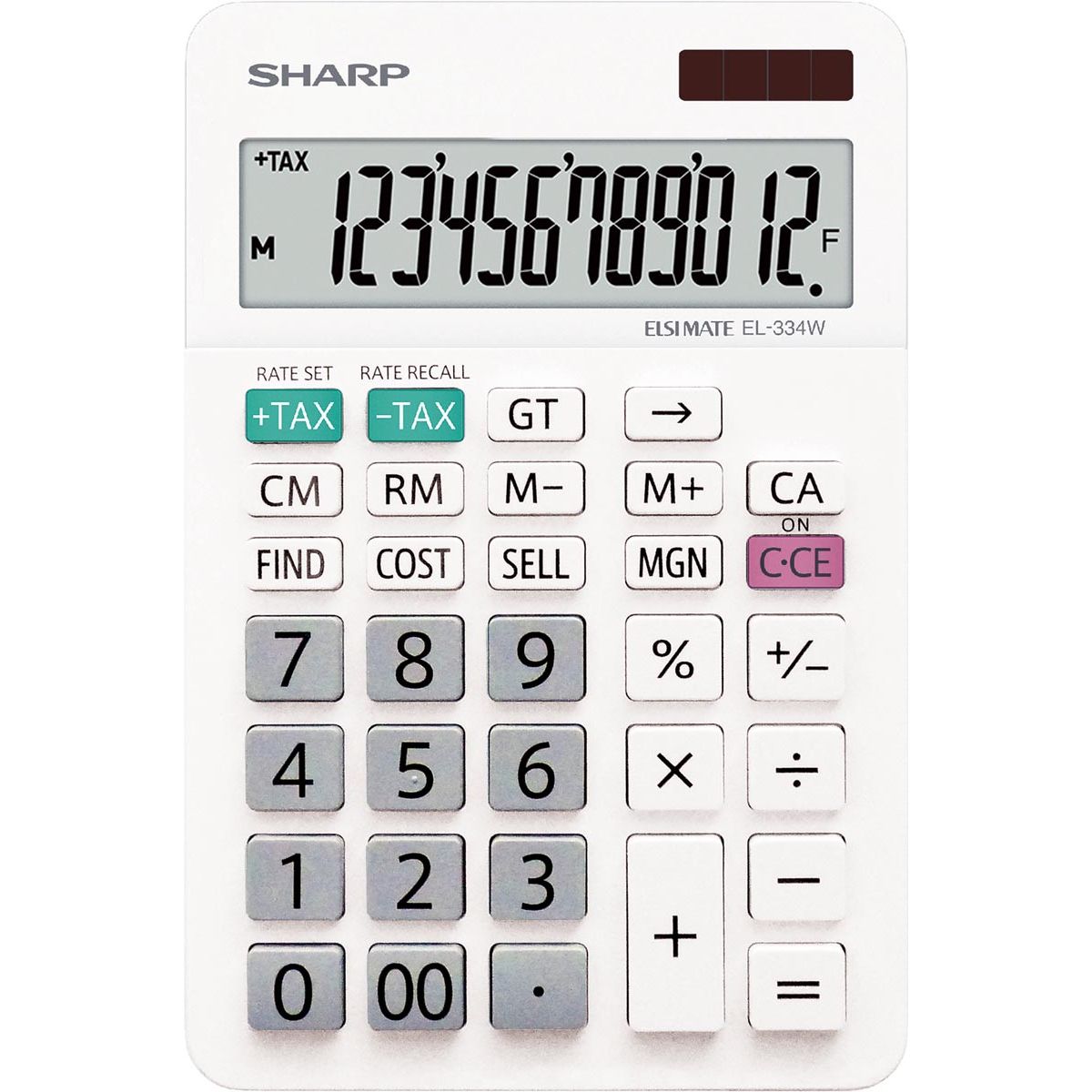 Sharp - bureaurekenmachine EL-334W, wit