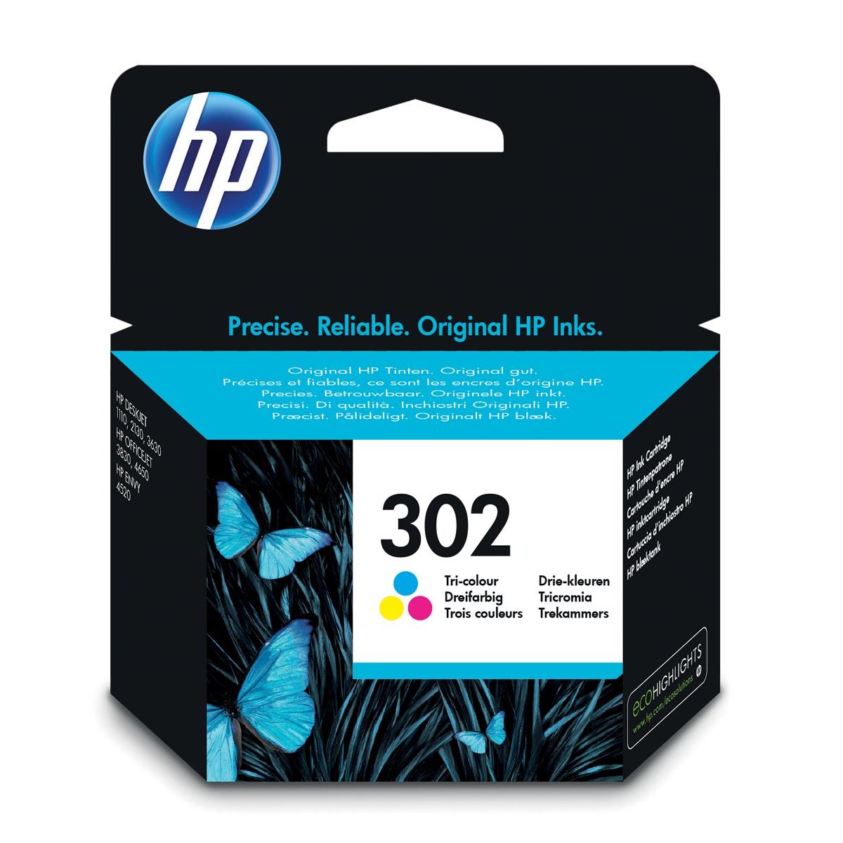 HP - Cartouche d'encre f6u65ae 302 couleur