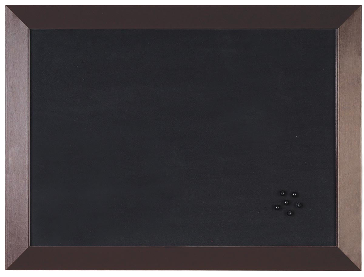 Bi-Office - Tableau à notes Bisilque Kamashi avec cadre marron