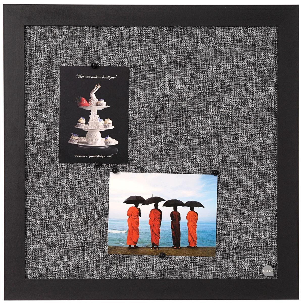 Bi-Office - Tableau Bisilque Black Shadow gris clair