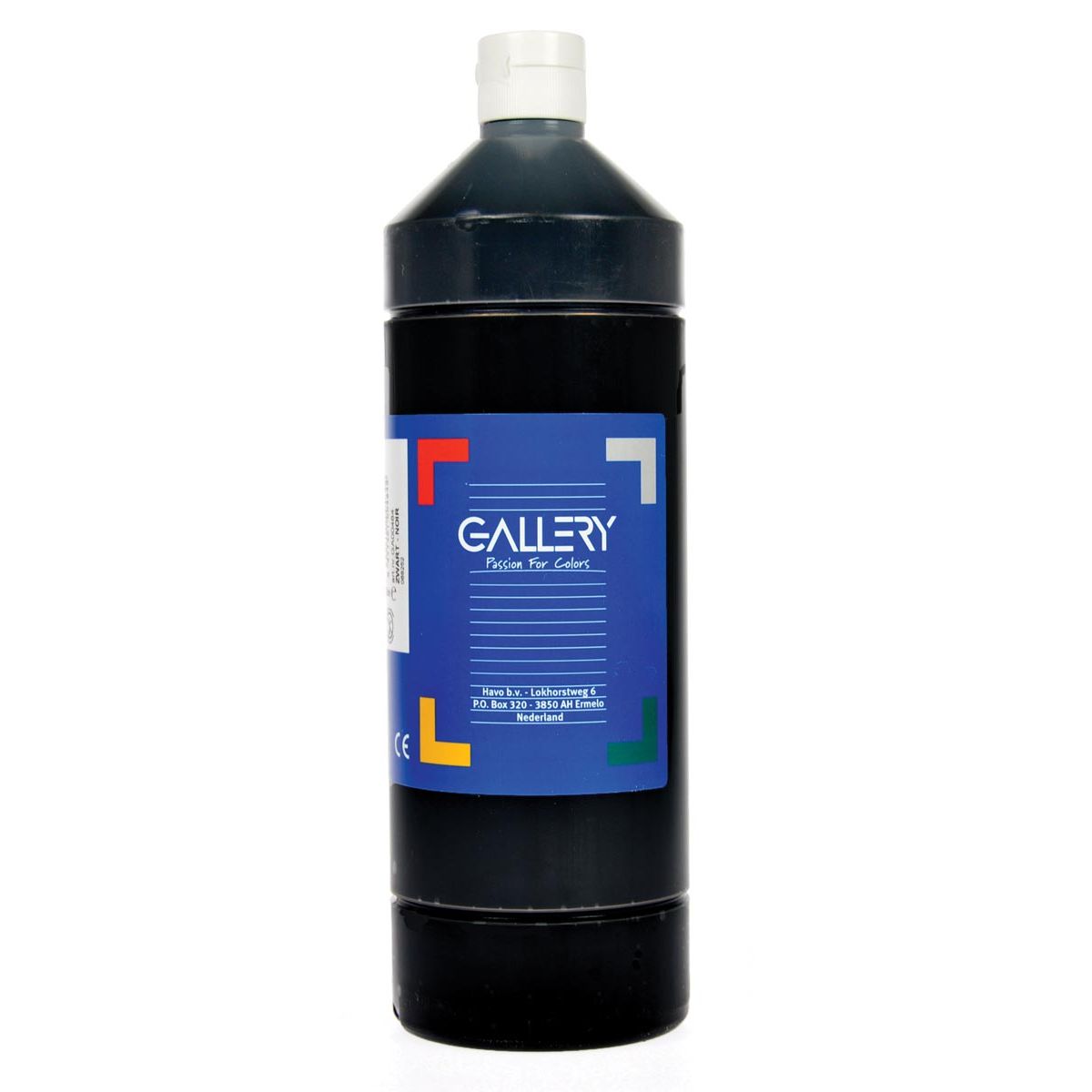 Galerie - gouache, bouteille 1 l, noir