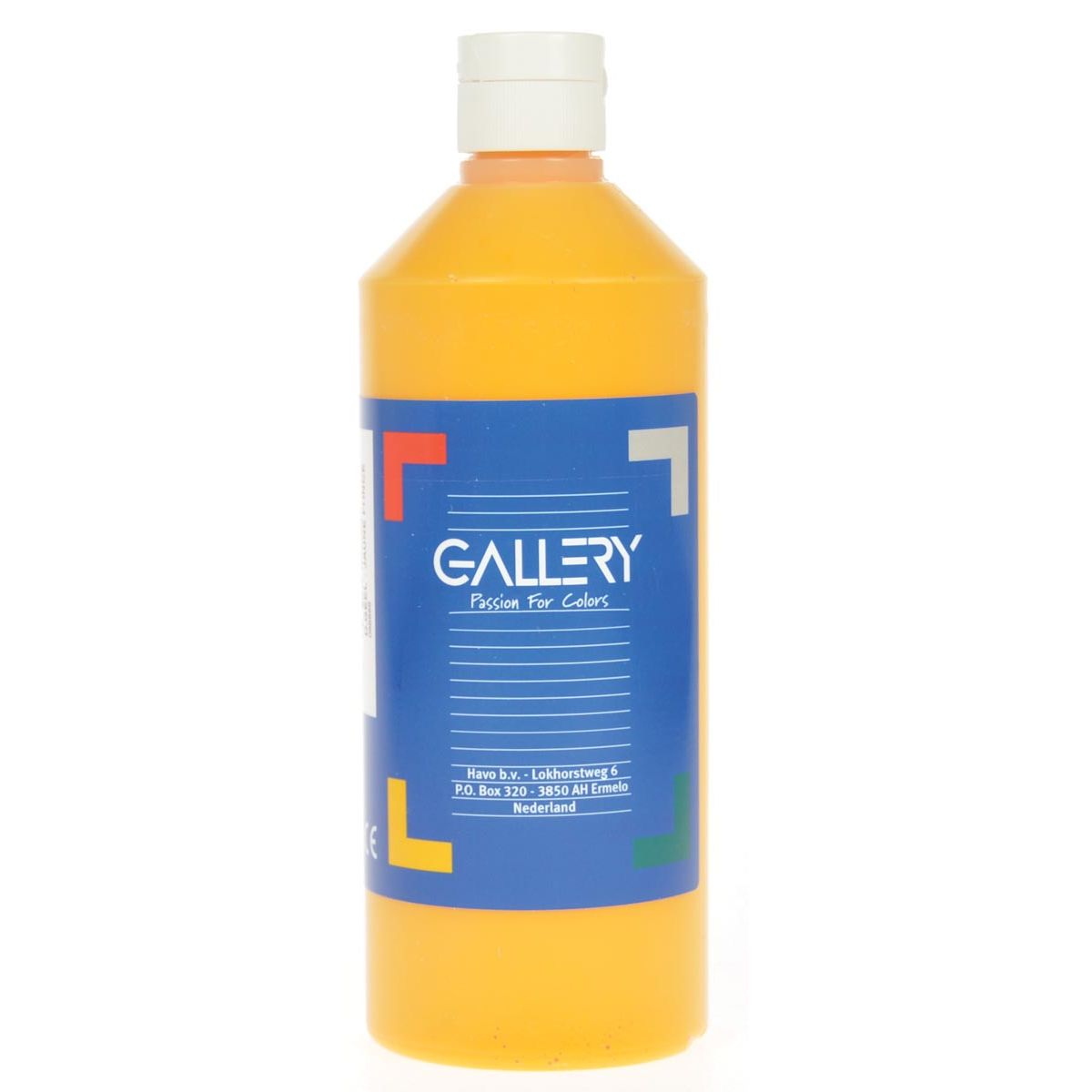 Gallery - plakkaatverf, flacon van 500 ml, donkergeel