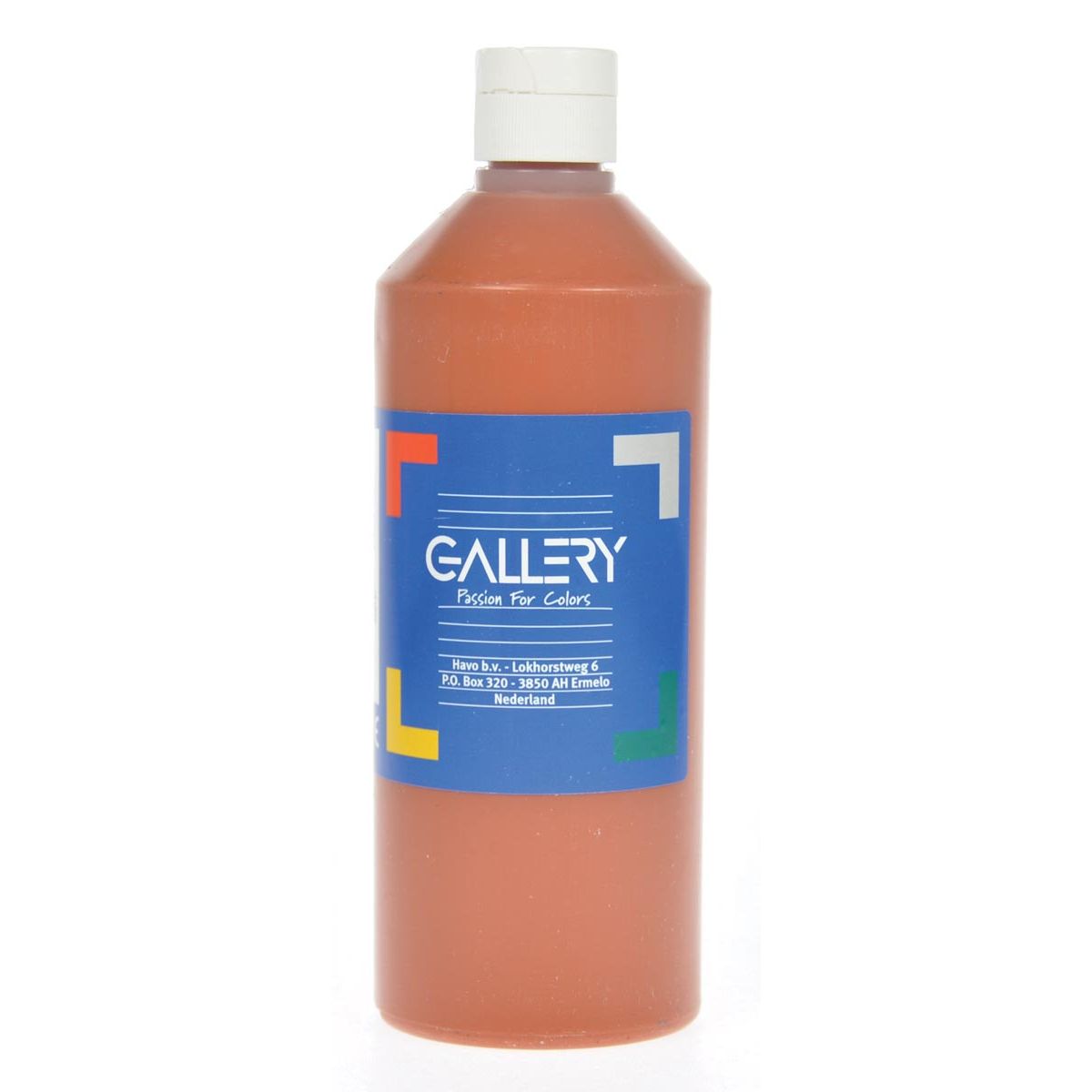 Gallery - plakkaatverf, flacon van 500 ml, lichtbruin
