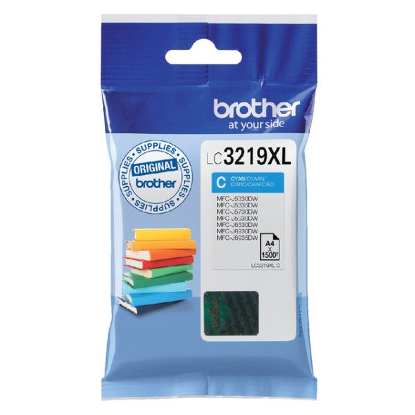 Brother - Cartouche d'encre LC-3219XLC bleue