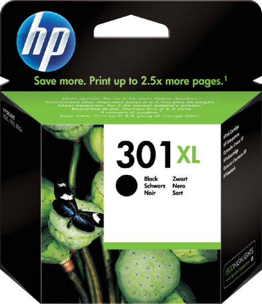 HP - Cartouche d'encre CH563EE 301XL noire