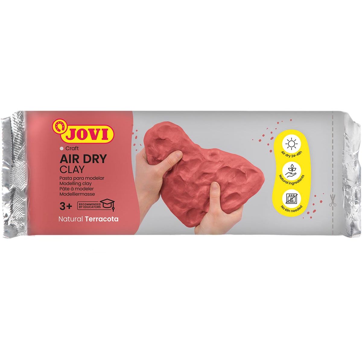 Jovi - pâte à modeler terre cuite, paquet de 500 g