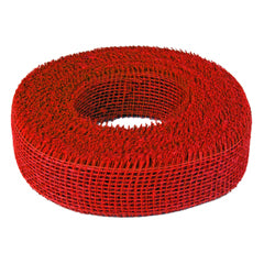 Juteband auf Rolle Deko Rot 5cm breit / 40 Meter