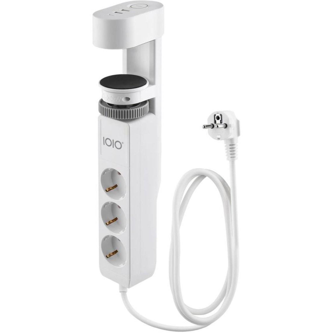 IOIO - prise SL3000, 3 prises et 3 ports USB, pince de table, blanc