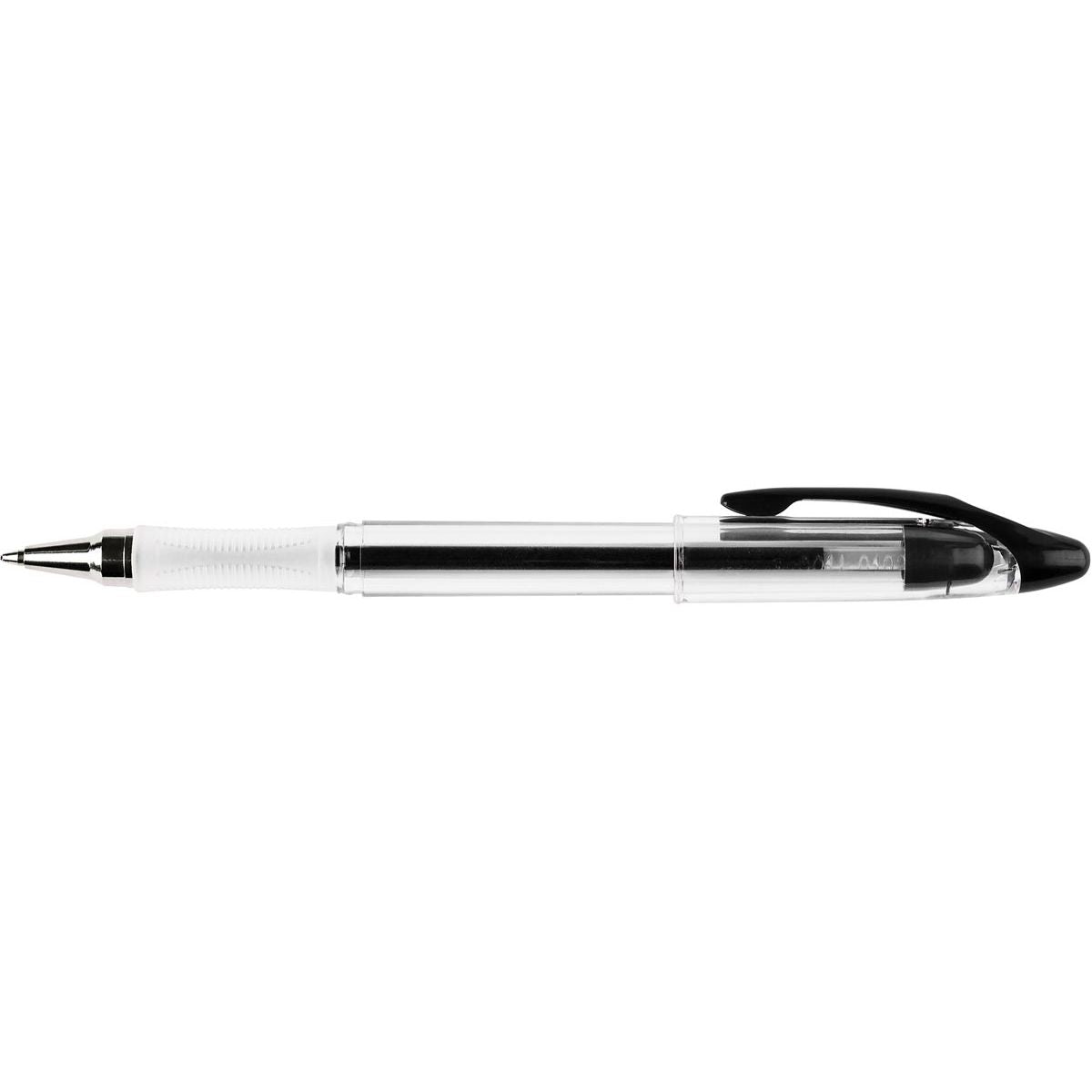 Q-CONNECT - Delta balpen, 0,4 mm, medium zwart
