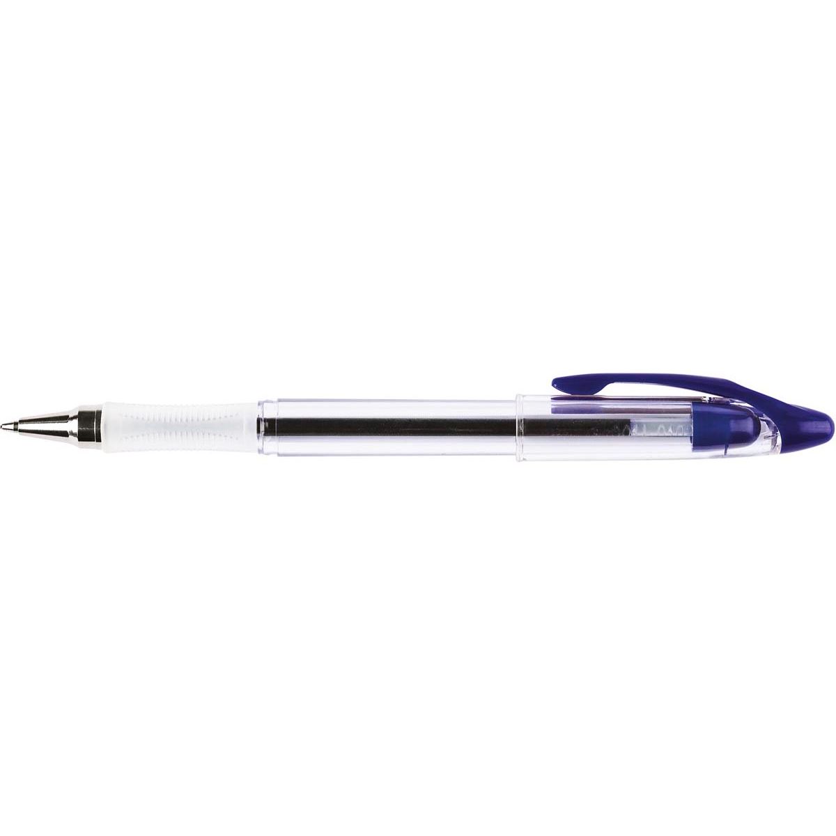 Q-CONNECT - Stylo à bille Delta, 0,4 mm, bleu moyen