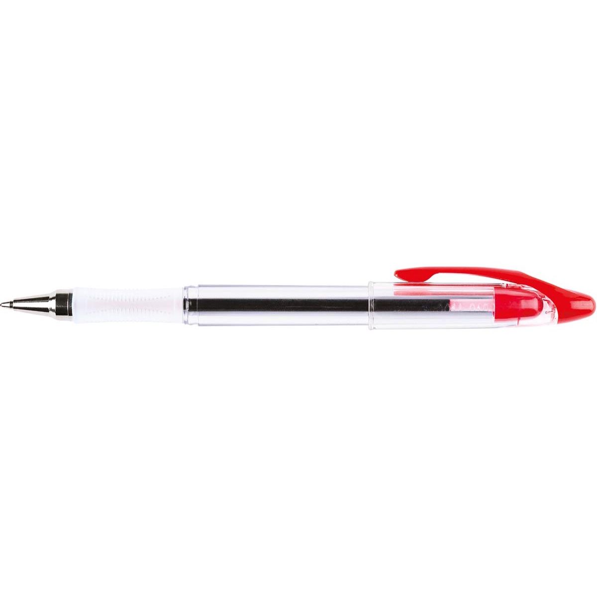Q-CONNECT - Stylo à bille Delta, 0,4 mm, rouge moyen