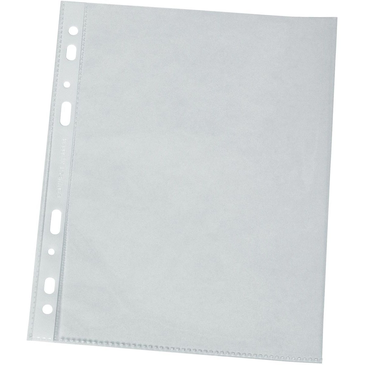 Q-CONNECT - sachet de présentation perforé A4 perforation 11 trous grainé paquet de 100 pièces