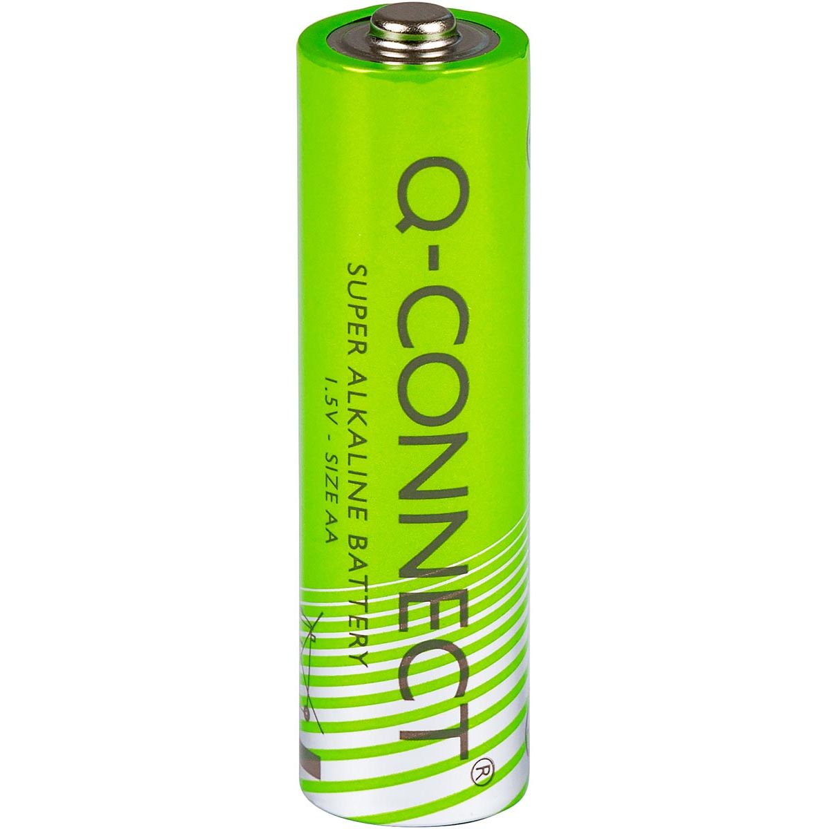 Q-CONNECT - batterij, alkaline, AA, blister van 4 stuks