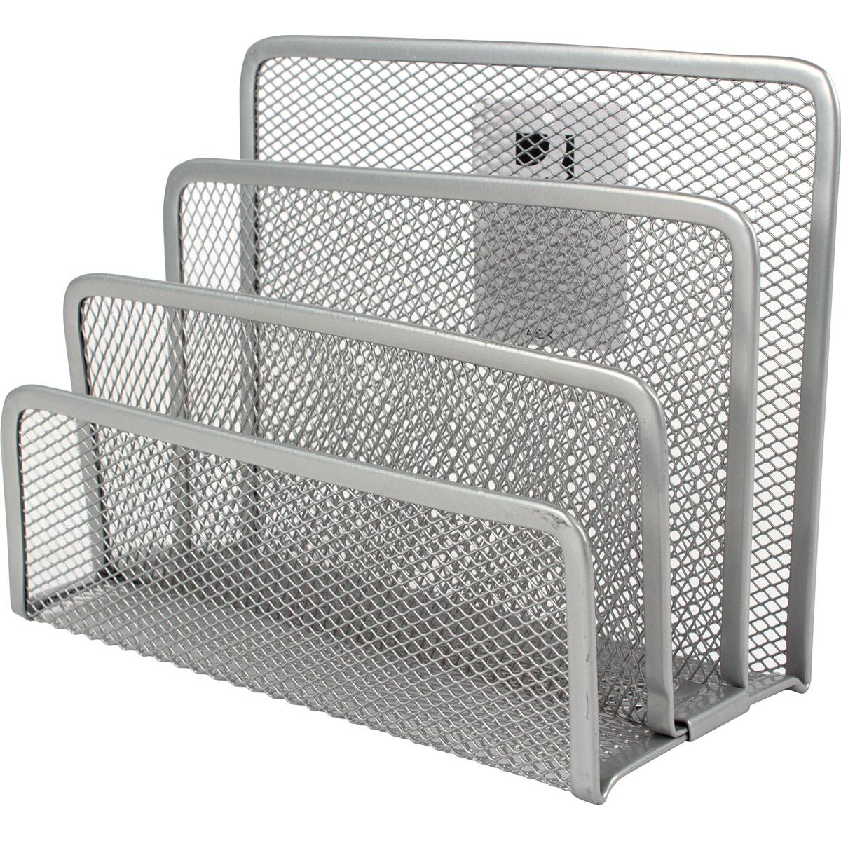 Q-CONNECT - porte-lettre 3 parties métal argenté