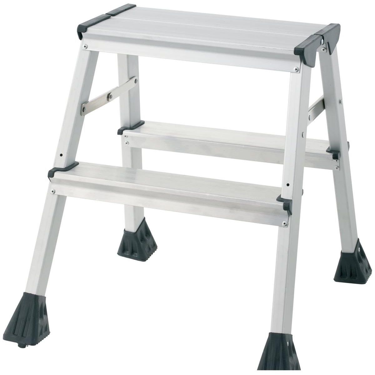 Q-CONNECT - aluminum trapladder, 2 treden
