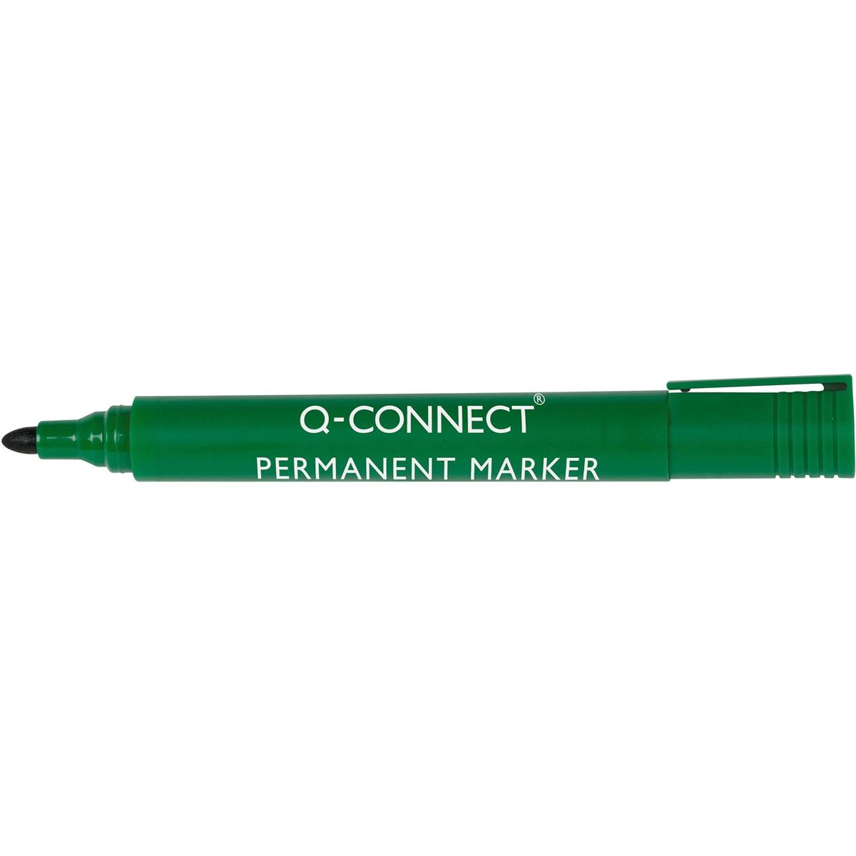 Q-CONNECT - permanent marker, 2-3 mm, ronde punt, groen