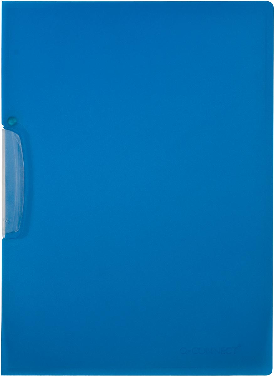 Q-CONNECT - Clip-Ordner mit Schwenkclip A4 Transparent blau