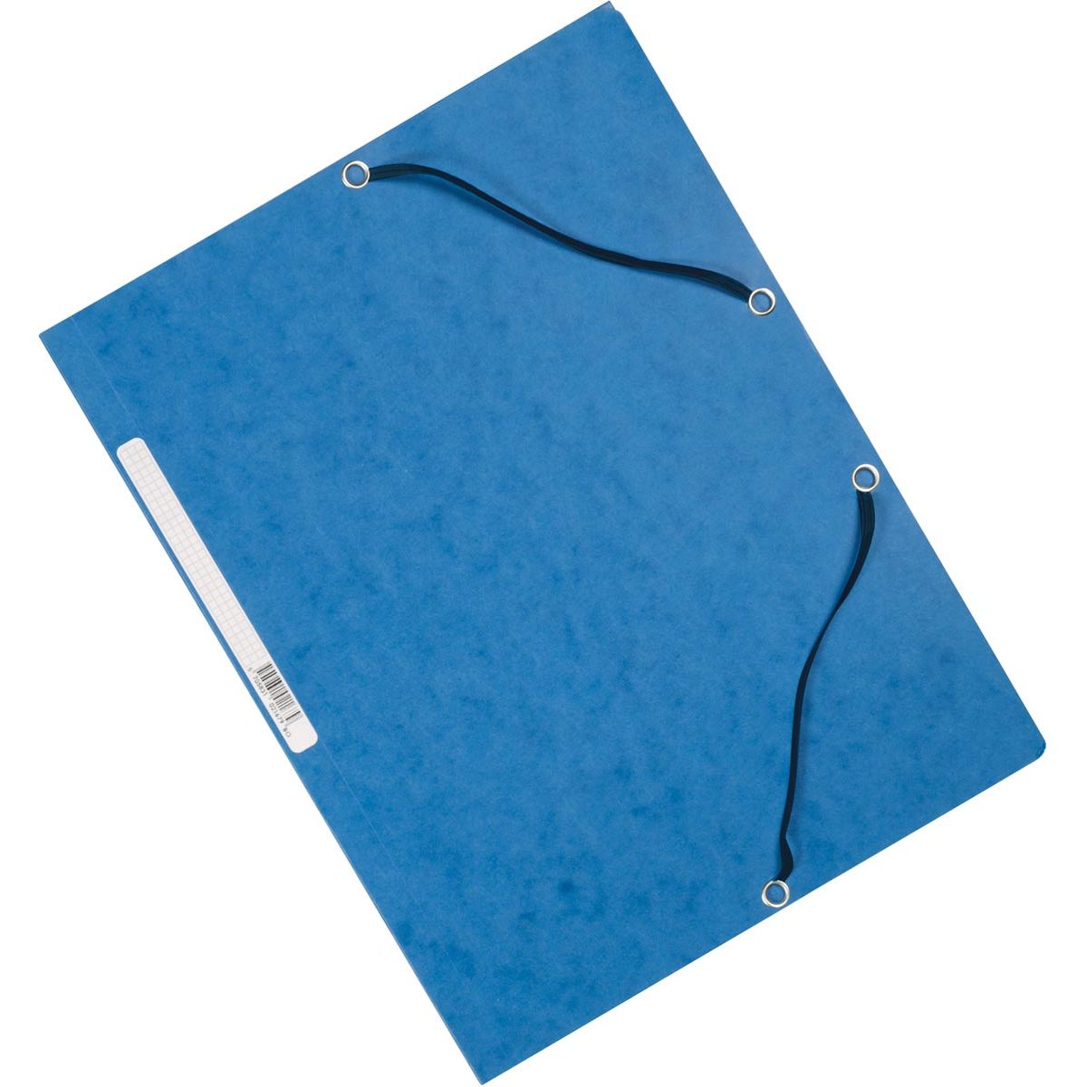 Q-CONNECT - elastomap, A4, 3 kleppen en elastieken, karton, blauw