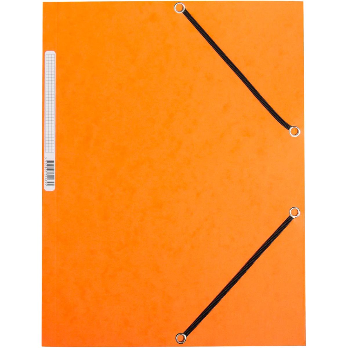 Q-CONNECT - elastomap, A4, 3 kleppen en elastieken, karton, oranje
