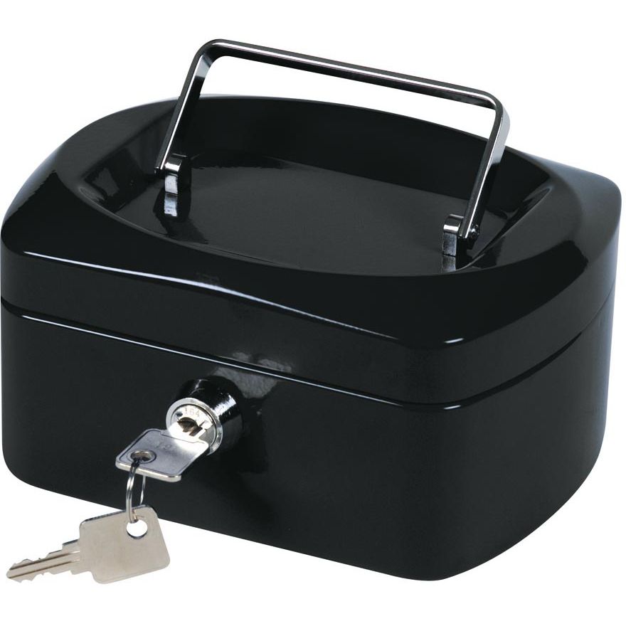 Q-CONNECT - coffret pour caisses, 155 x 120 x 75 mm, noir