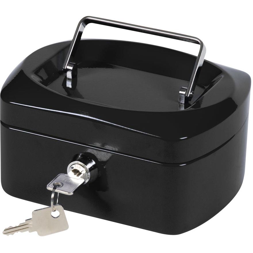 Q-CONNECT - coffret pour caisses, 155 x 120 x 75 mm, noir