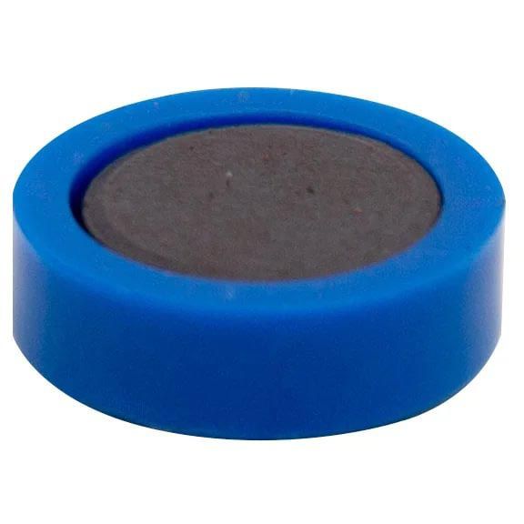 Q-CONNECT - magneten, 20 mm, blauw, pak van 10 stuks